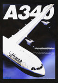 A340-300 Retro Poster