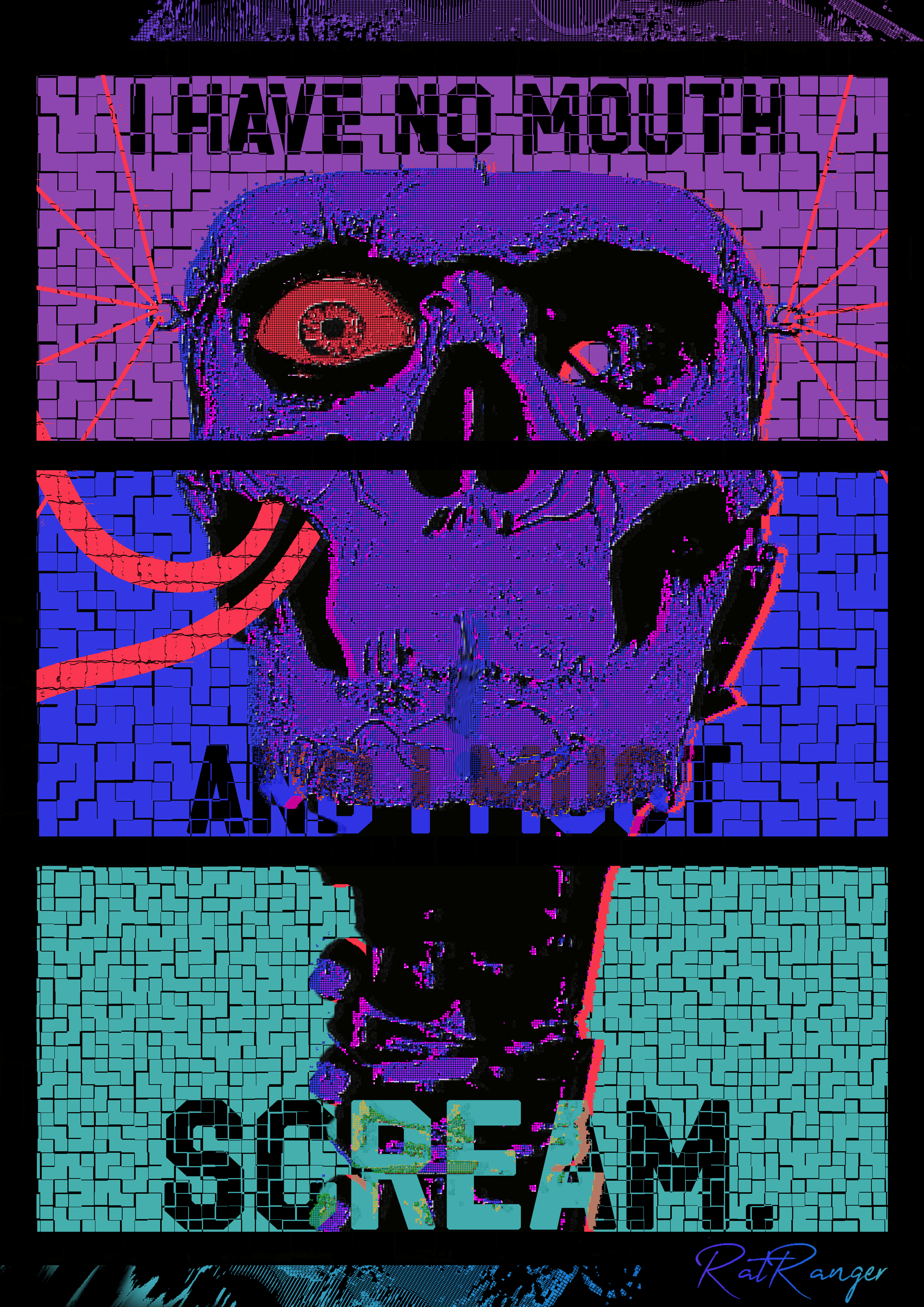 A.M. "I have No Mouth and I must Scream" Portrait