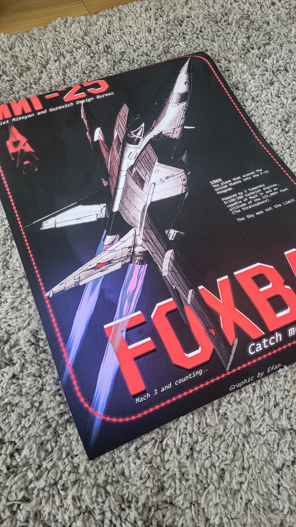 Mig-25 "Foxbat" Retro Portrait